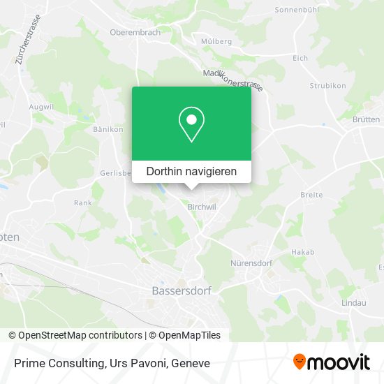 Prime Consulting, Urs Pavoni Karte