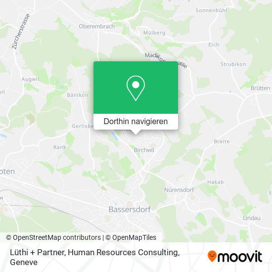 Lüthi + Partner, Human Resources Consulting Karte
