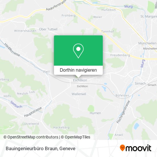 Bauingenieurbüro Braun Karte