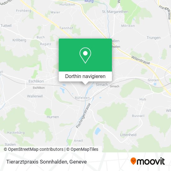 Tierarztpraxis Sonnhalden Karte