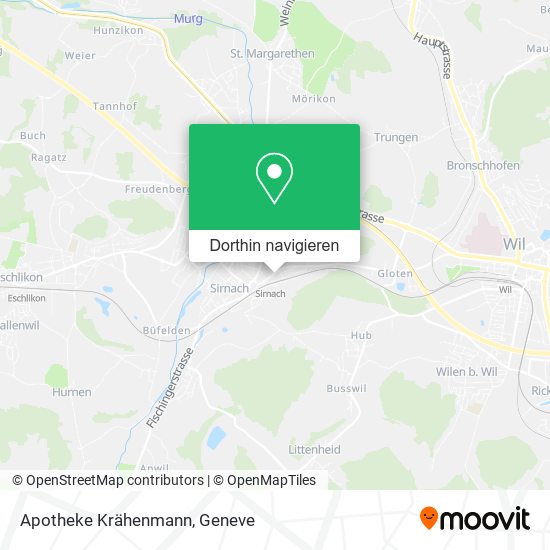 Apotheke Krähenmann Karte
