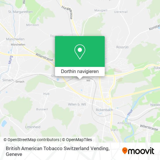 British American Tobacco Switzerland Vending Karte