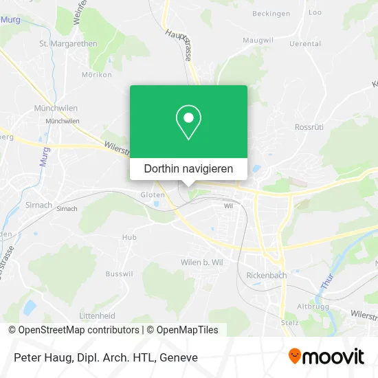 Peter Haug, Dipl. Arch. HTL Karte