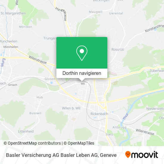 Basler Versicherung AG Basler Leben AG Karte