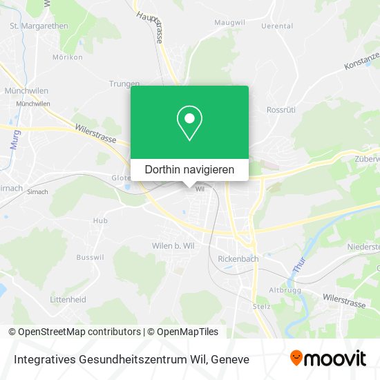 Integratives Gesundheitszentrum Wil Karte