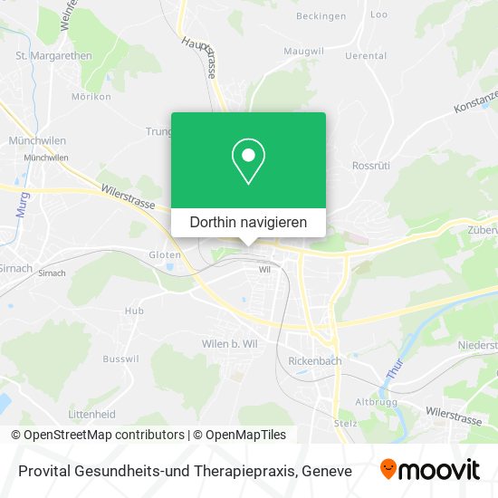 Provital Gesundheits-und Therapiepraxis Karte