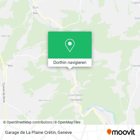 Garage de La Plaine Crétin Karte