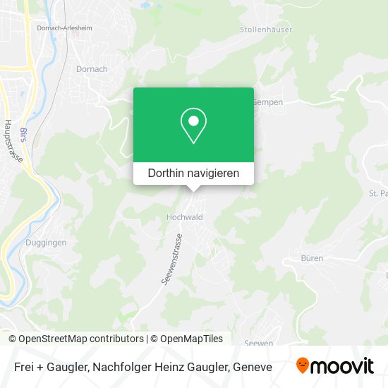 Frei + Gaugler, Nachfolger Heinz Gaugler Karte