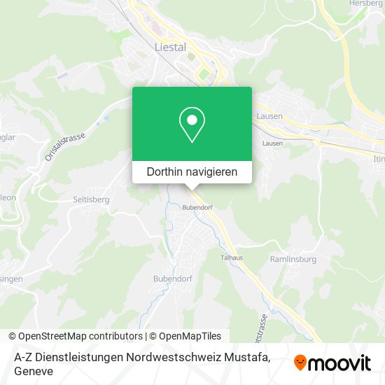 A-Z Dienstleistungen Nordwestschweiz Mustafa Karte