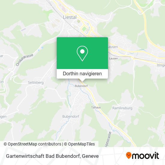 Gartenwirtschaft Bad Bubendorf Karte