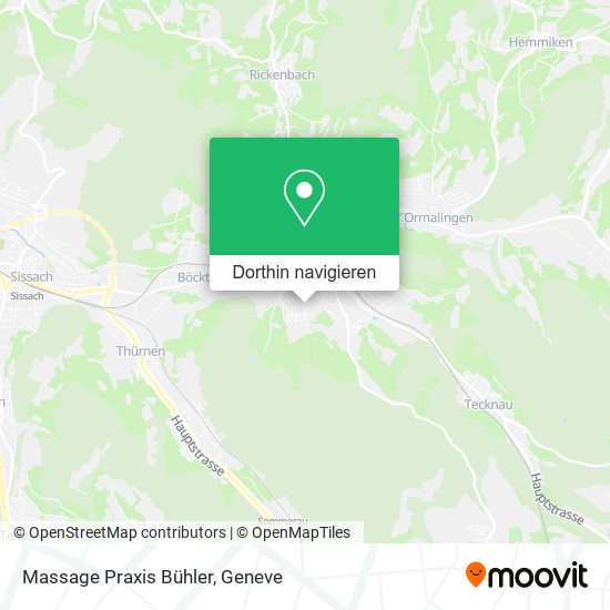 Massage Praxis Bühler Karte