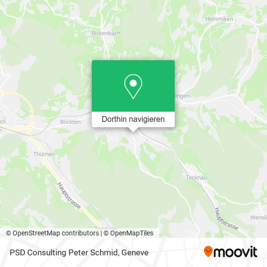 PSD Consulting Peter Schmid Karte