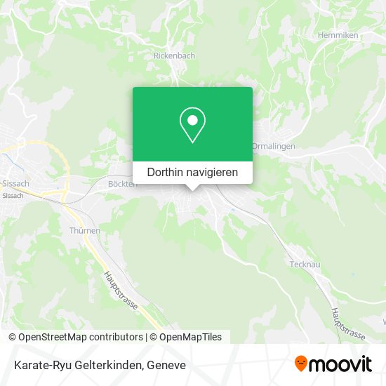 Karate-Ryu Gelterkinden Karte