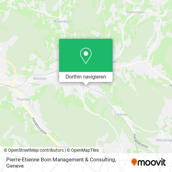 Pierre-Etienne Boin Management & Consulting Karte