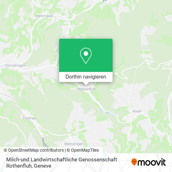 Milch-und Landwirtschaftliche Genossenschaft Rothenfluh Karte