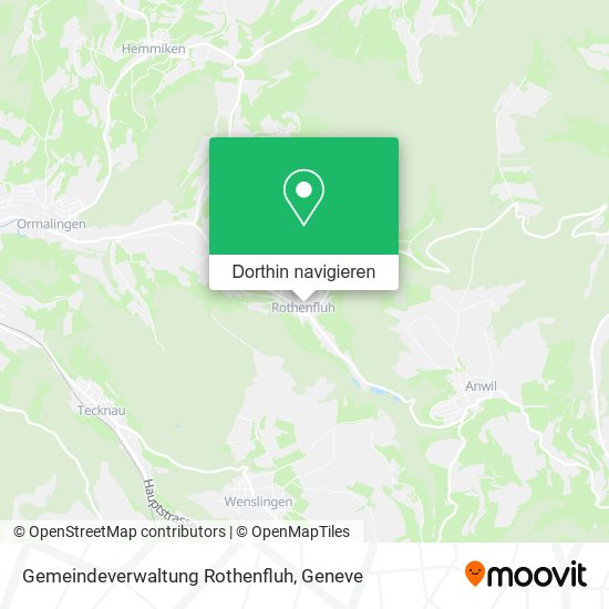 Gemeindeverwaltung Rothenfluh Karte