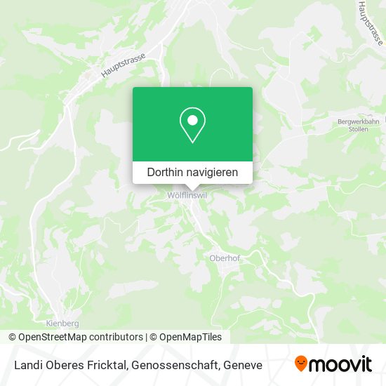 Landi Oberes Fricktal, Genossenschaft Karte