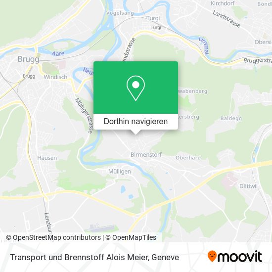 Transport und Brennstoff Alois Meier Karte