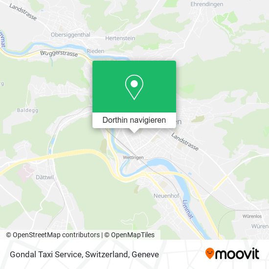 Gondal Taxi Service, Switzerland Karte