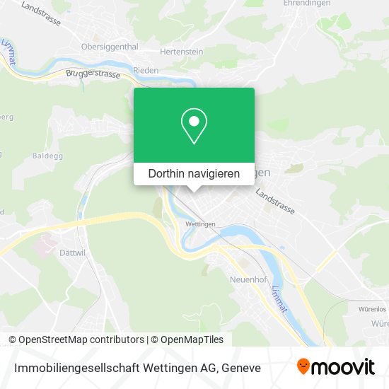 Immobiliengesellschaft Wettingen AG Karte