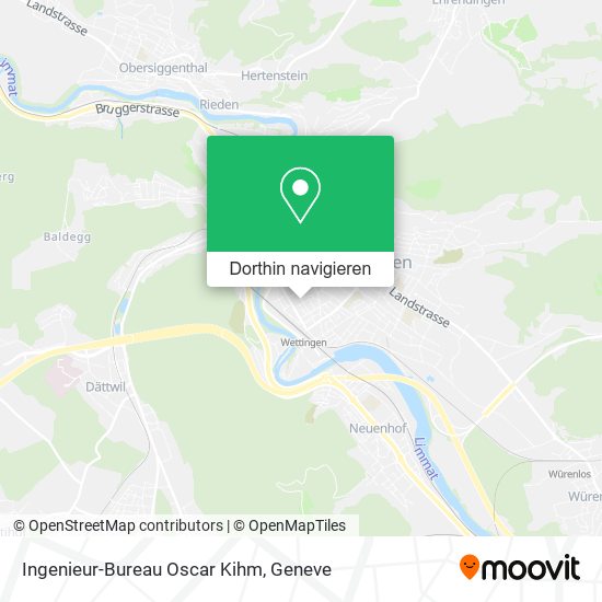 Ingenieur-Bureau Oscar Kihm Karte