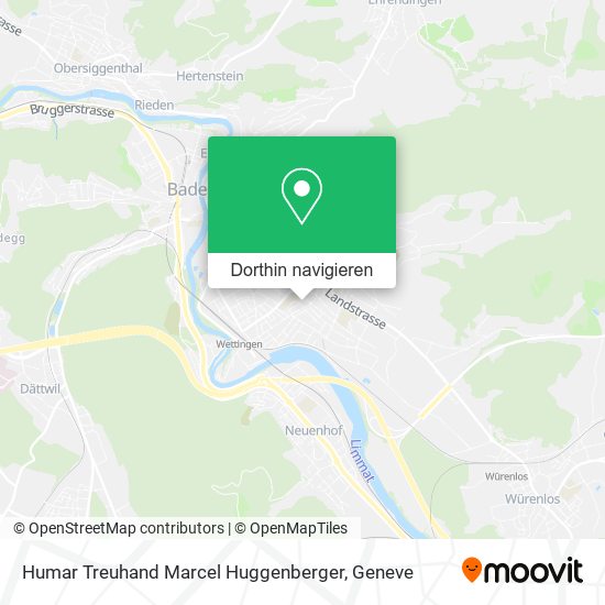 Humar Treuhand Marcel Huggenberger Karte