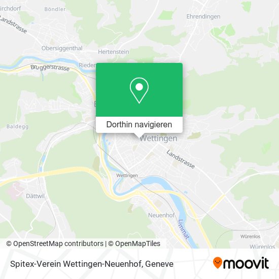 Spitex-Verein Wettingen-Neuenhof Karte