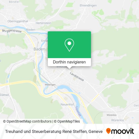 Treuhand und Steuerberatung René Steffen Karte