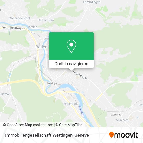 Immobiliengesellschaft Wettingen Karte