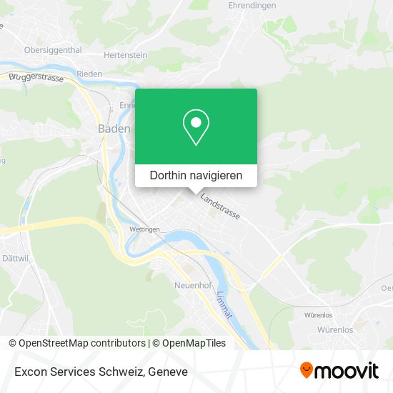 Excon Services Schweiz Karte