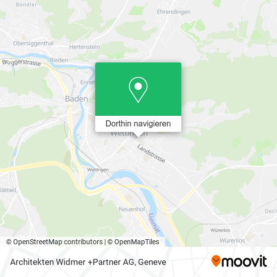 Architekten Widmer +Partner AG Karte