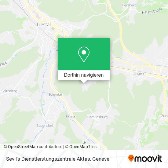 Sevil's Dienstleistungszentrale Aktas Karte