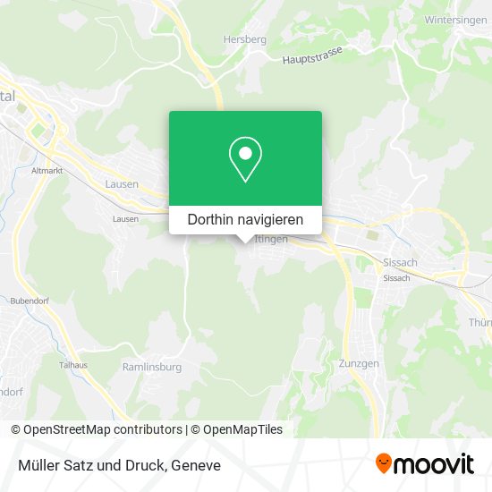 Müller Satz und Druck Karte