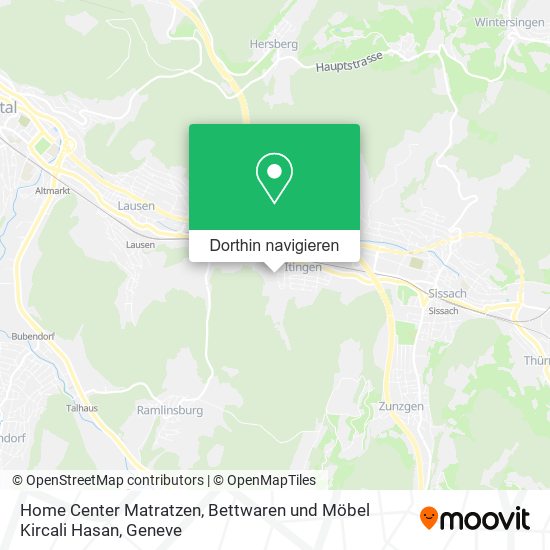 Home Center Matratzen, Bettwaren und Möbel Kircali Hasan Karte