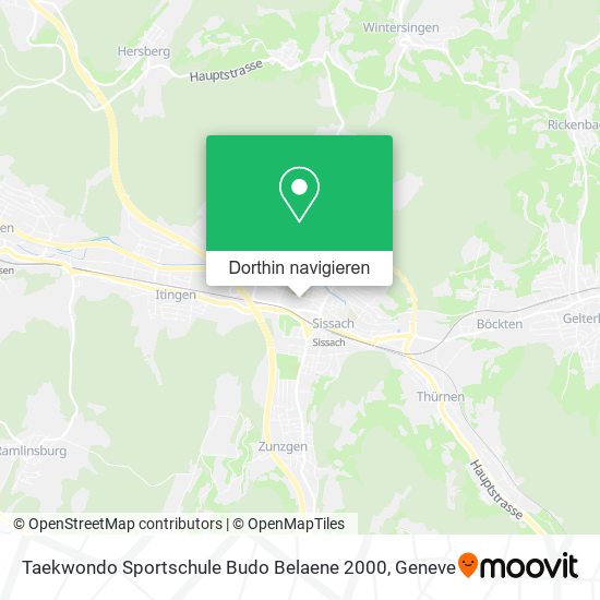Taekwondo Sportschule Budo Belaene 2000 Karte
