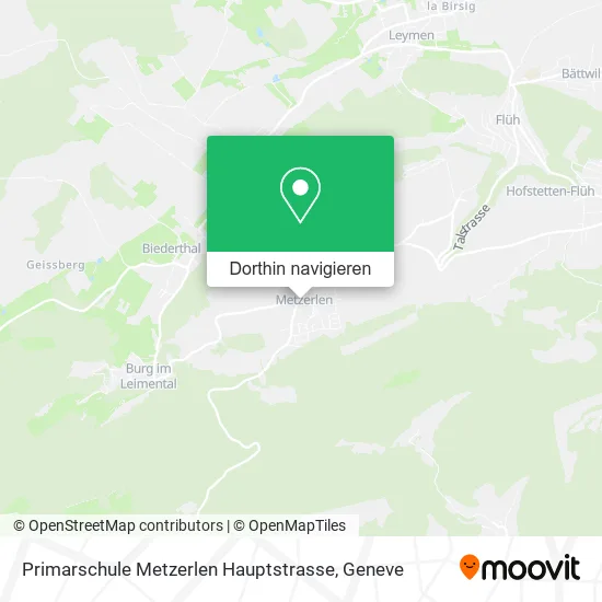 Primarschule Metzerlen Hauptstrasse Karte