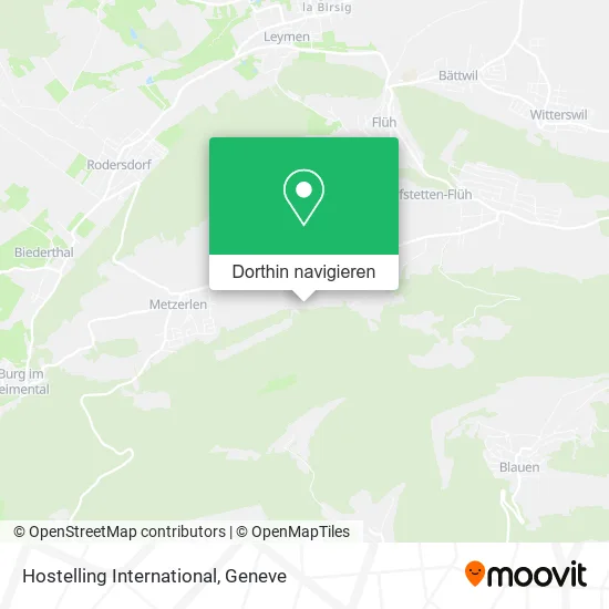 Hostelling International Karte