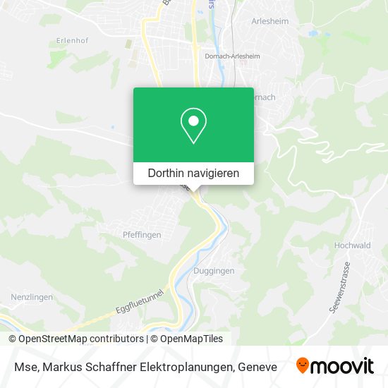 Mse, Markus Schaffner Elektroplanungen Karte
