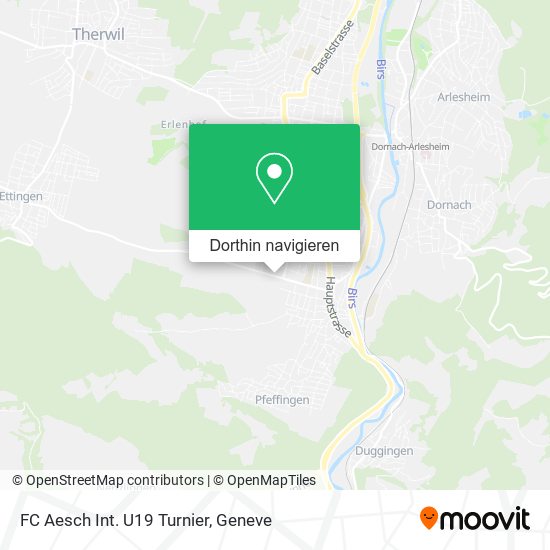 FC Aesch Int. U19 Turnier Karte
