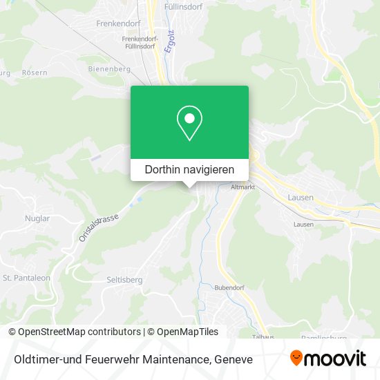 Oldtimer-und Feuerwehr Maintenance Karte