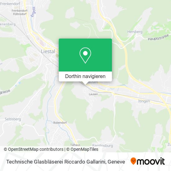 Technische Glasbläserei Riccardo Gallarini Karte