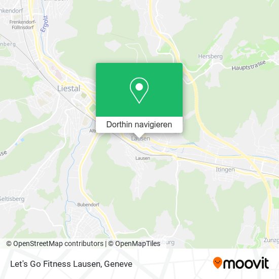 Let's Go Fitness Lausen Karte