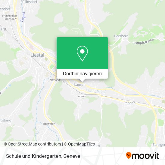 Schule und Kindergarten Karte