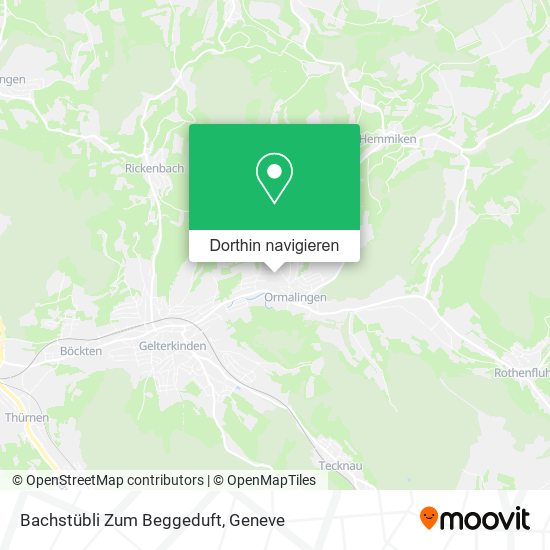 Bachstübli Zum Beggeduft Karte
