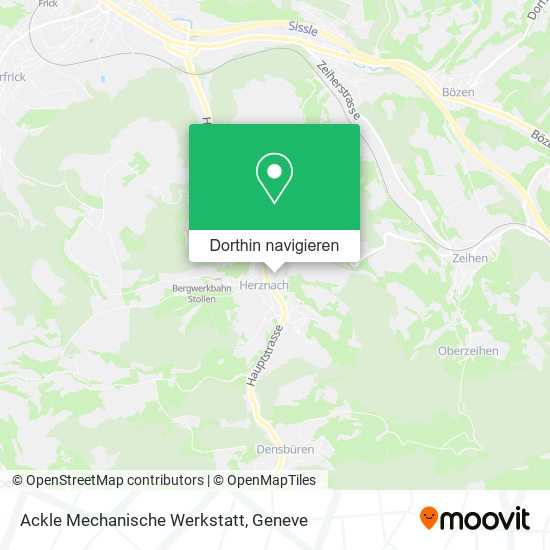 Ackle Mechanische Werkstatt Karte