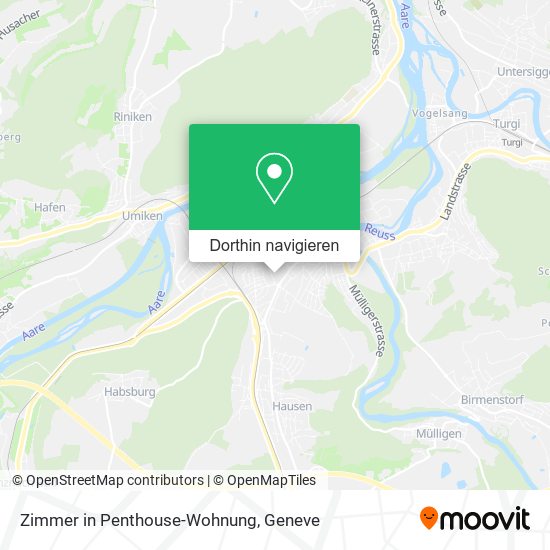 Zimmer in Penthouse-Wohnung Karte