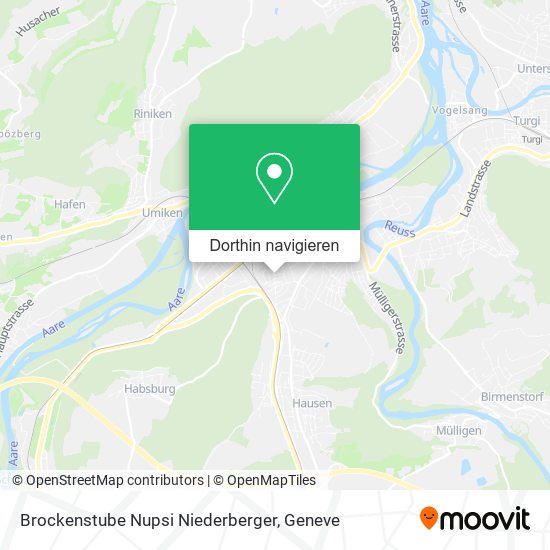 Brockenstube Nupsi Niederberger Karte