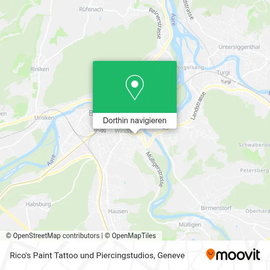 Rico's Paint Tattoo und Piercingstudios Karte