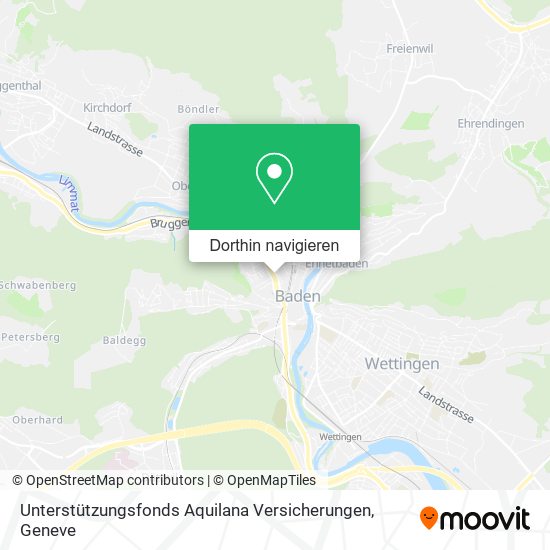 Unterstützungsfonds Aquilana Versicherungen Karte