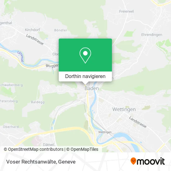 Voser Rechtsanwälte Karte